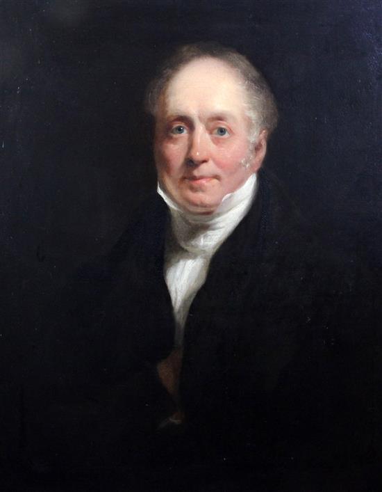 Circle of Thomas Lawrence Portrait of William Scoones (1776-1855), Solicitor, Tonbridge, Kent, 30 x 25in.